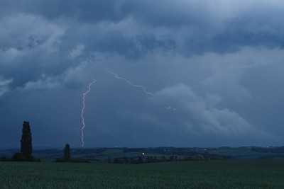 Blesk nad Slaným od Želenic